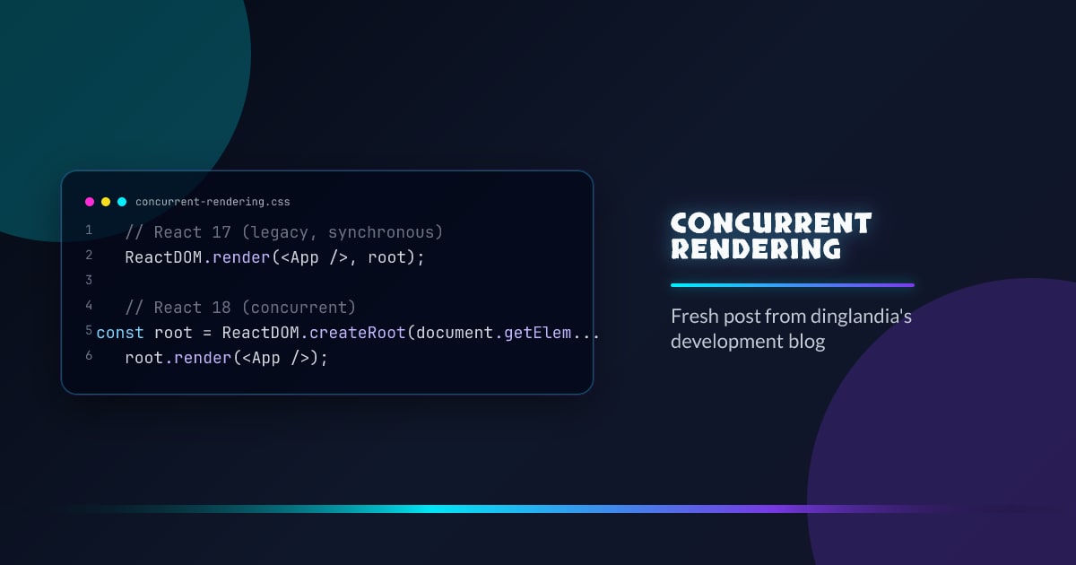 Concurrent rendering