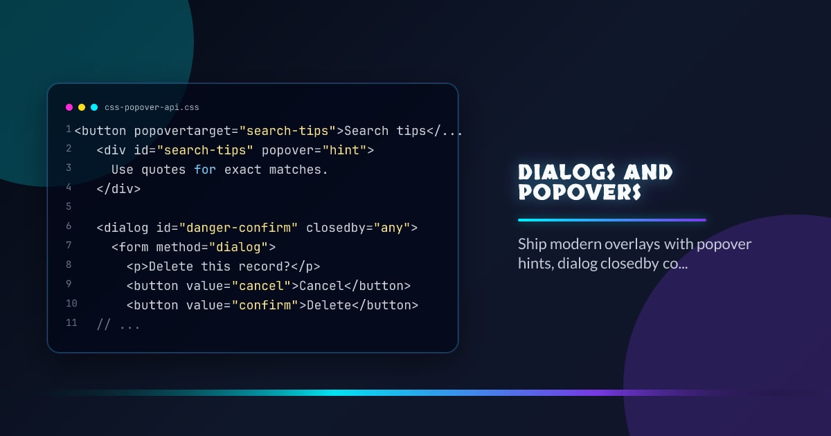 Dialogs and Popovers thumbnail