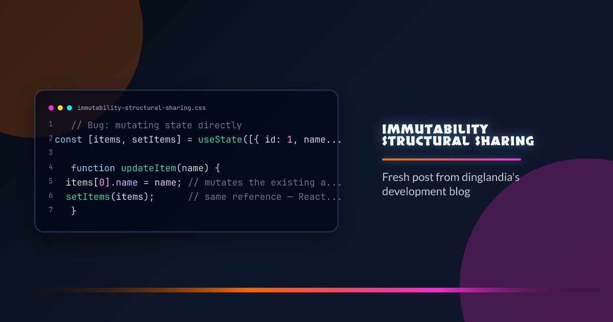 Immutability and Structural Sharing
