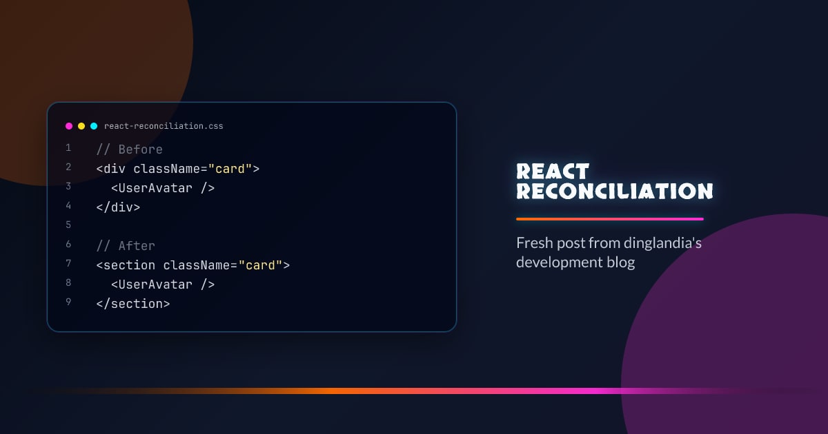 React Reconciliation Algorithm