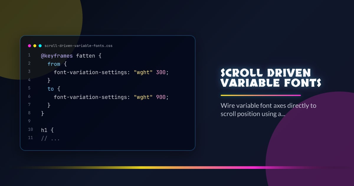 Scroll-Driven Variable Fonts thumbnail
