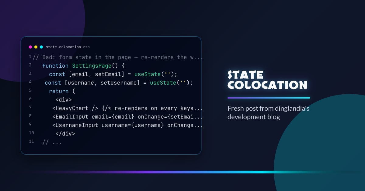 State Colocation Strategy