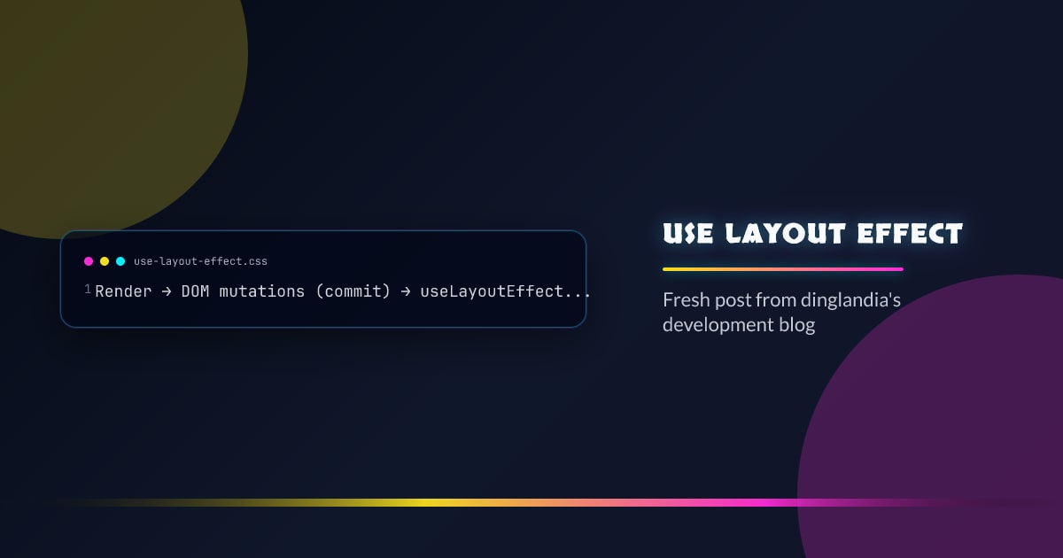 useLayoutEffect vs useEffect